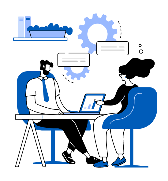 Gráfico de análisis de microcrédito para empresas